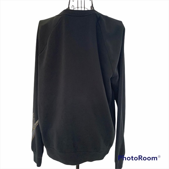 Nike Gold Center Logo w/ Swoosh Crew Neck Sweatshirt w/ Left Sleeve Logo Size L - Picture 2 of 11